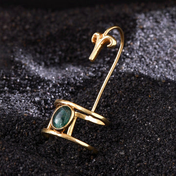 Aries Nail Ring with birthstone
